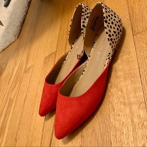 New Madden Girl flats! Bright red & cheetah print